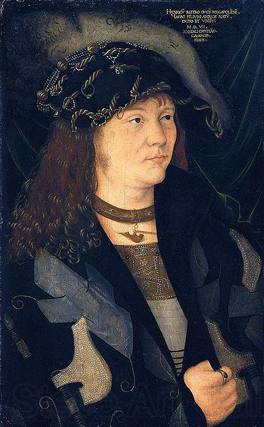 Jacopo de Barbari Portrait of Heinrich Norge oil painting art